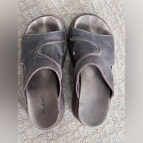 Aldo leather platforms, real leather - Picture 3 of 3